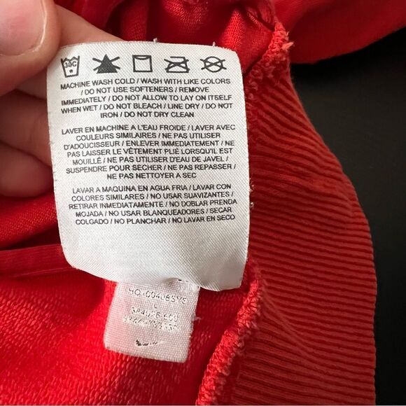 Nike Dri Fit Hoodie Womens Sz Large Red Full Zip Logo Athletic Gym Workout - Picture 11 of 13